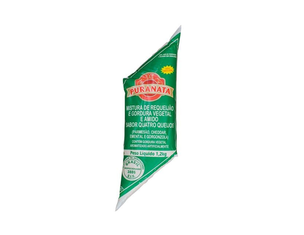 REQUEIJÃO QUATRO QUEIJOS PURANATA COM AMIDO 1,2 KG (CX 8 BIS)